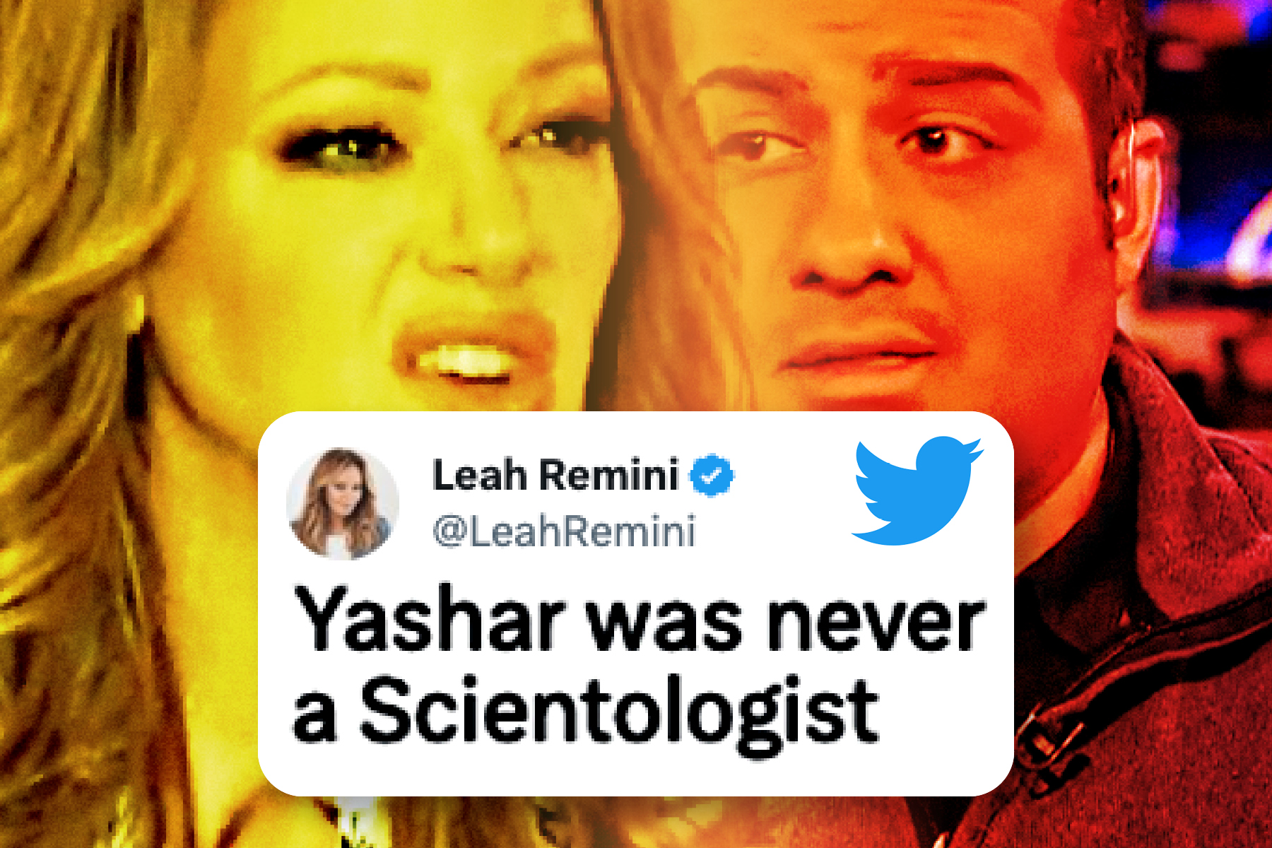 Yashar and Leah Remini