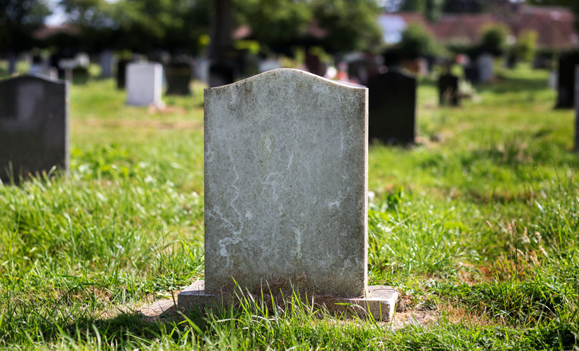 Graveyard tombstone