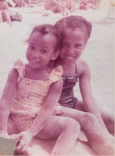 Caralyn and her sister as children
