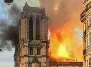 Notre Dame Cathedral ablaze 15 April 2019
