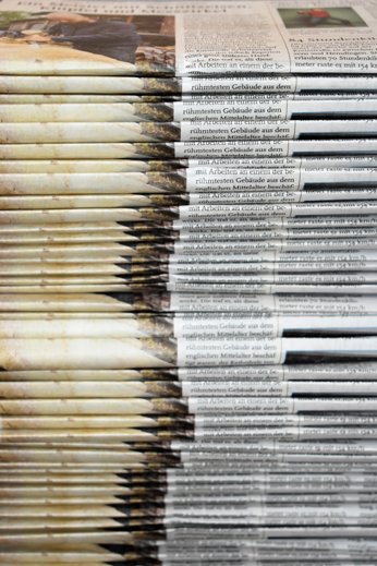 Pile of newspapers