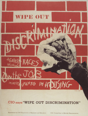 Wipe out discrimination poster