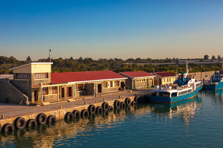 The dock at Robben Island prison