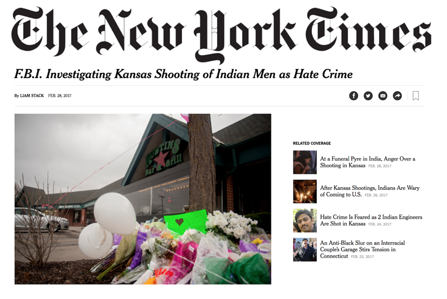 New York Times on Indian murders