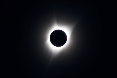 Solar Eclipse from a hilltop east of Ola, Idaho