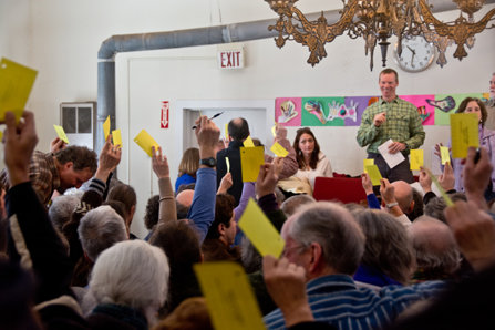 A Town Hall meeting in Calais, Vermont
