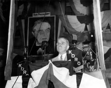 President Truman speaking