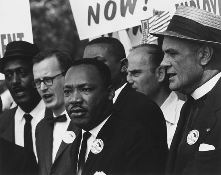 Martin Luther King Jr. marches on Washington