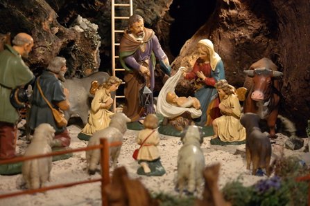 A nativity scene