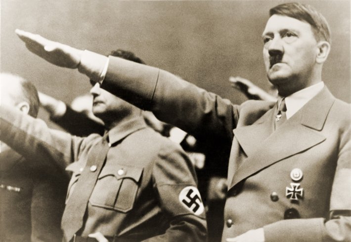 Hitler and other nazis salute