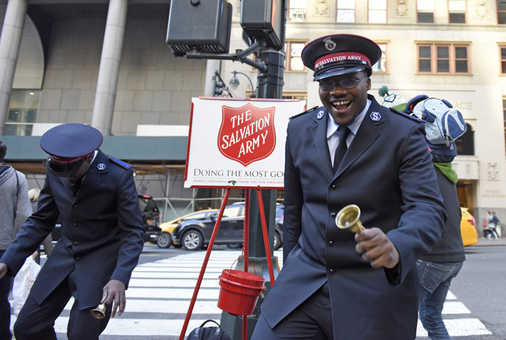 Salvation Army volunteers