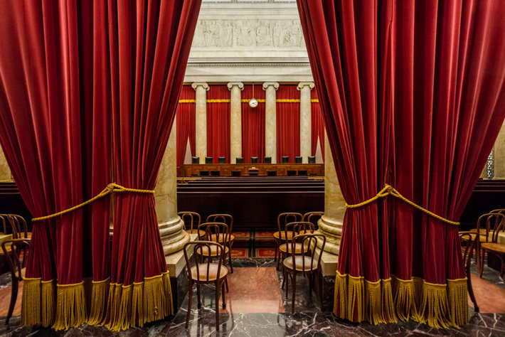 The interior of the U.S. Supreme Court