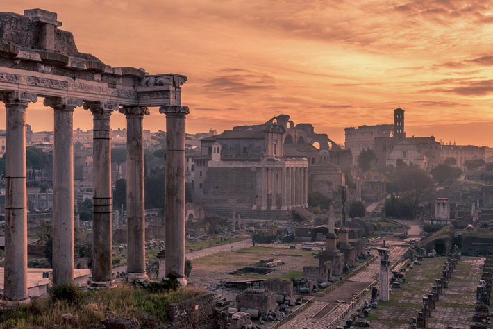 Roman civilization in ruins