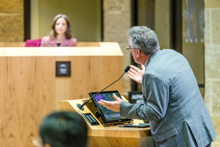 A public hearing in Austin, Texas