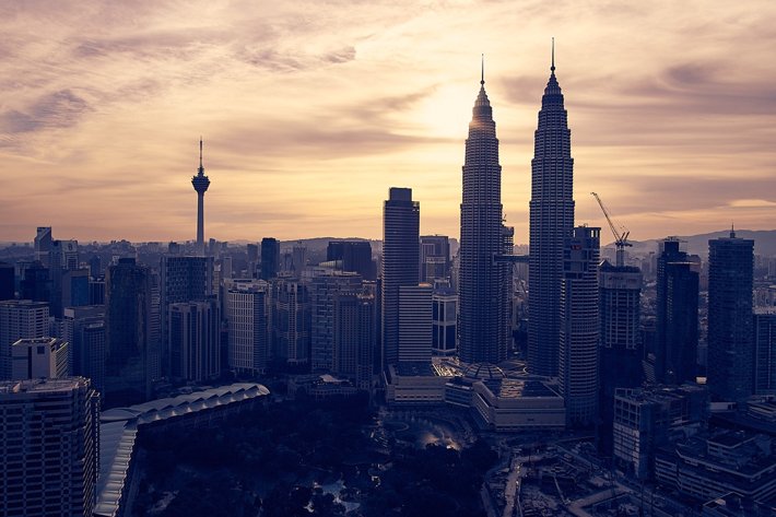 The skyline in Kuala Lumpur