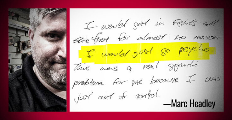 Marc Headley handwritten admission