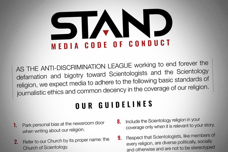 STAND publica el Código de conducta para periodistas que cubren la religión de Scientology STAND publica el Código de conducta para periodistas que cubren la religión de Scientology