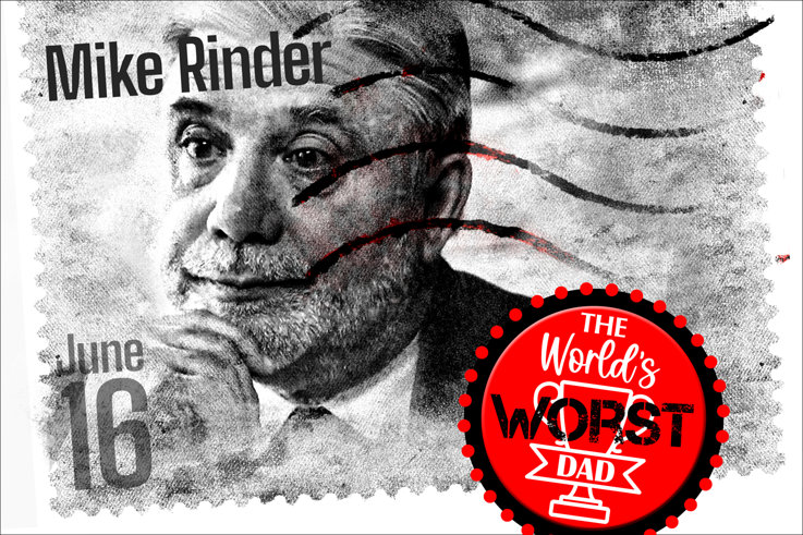 A Mike Rinder se le recuerda que el Día del Padre existe, pero se le niega el trofeo de participación A Mike Rinder se le recuerda que el Día del Padre existe, pero se le niega el trofeo de participación