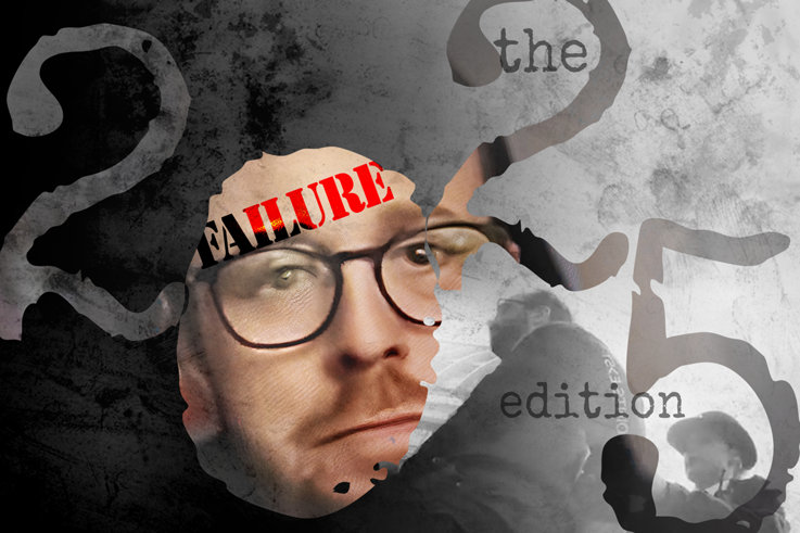 Alex Barnes-Ross sad face in the 2025 lettering