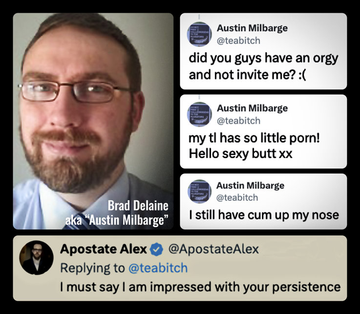 Brad Delaine pervertió Tweets y el apoyo de Alex Barnes-Ross a Delaine