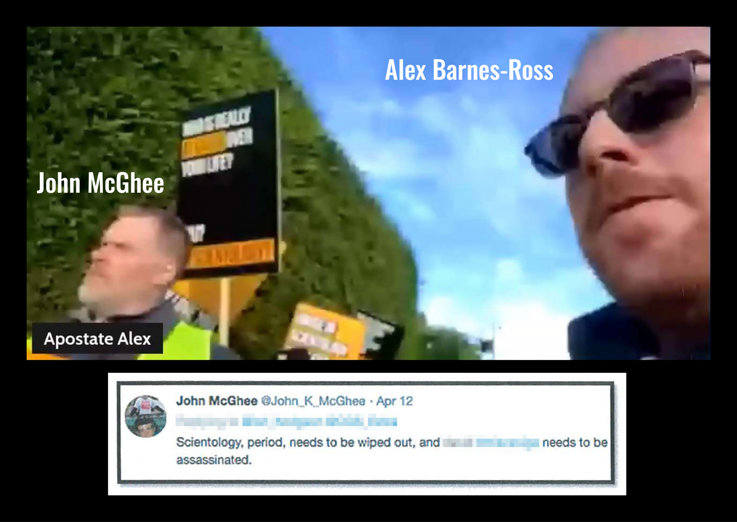 John McGhee con Alex Barnes-Ross y la amenaza de muerte de McGhee
