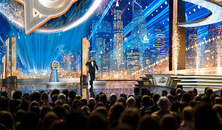 Mr. David Miscavige coming on stage