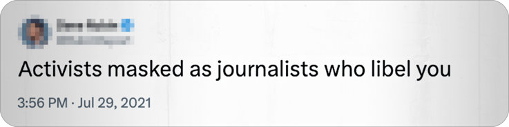 The Daily Beast are activists masked as journalists who libel you