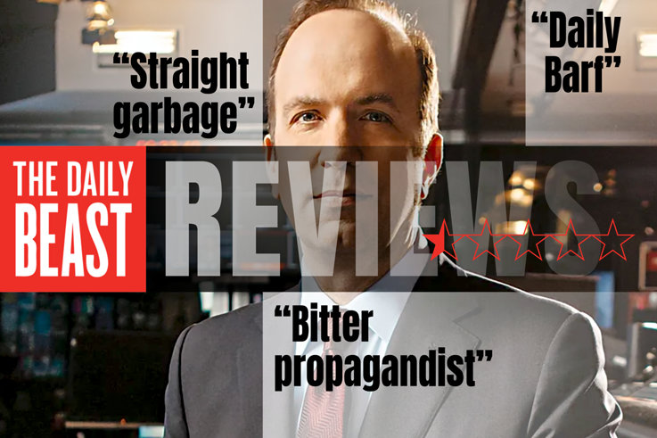 Ben Sherwood Daily Beast with reviews around him