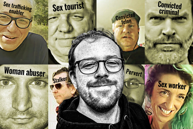 Alex Barnes-Ross confirma el compromiso con el acoso y el acoso, busca leyes más débiles para explotar Alex Barnes-Ross Rogue Gallery of Friends