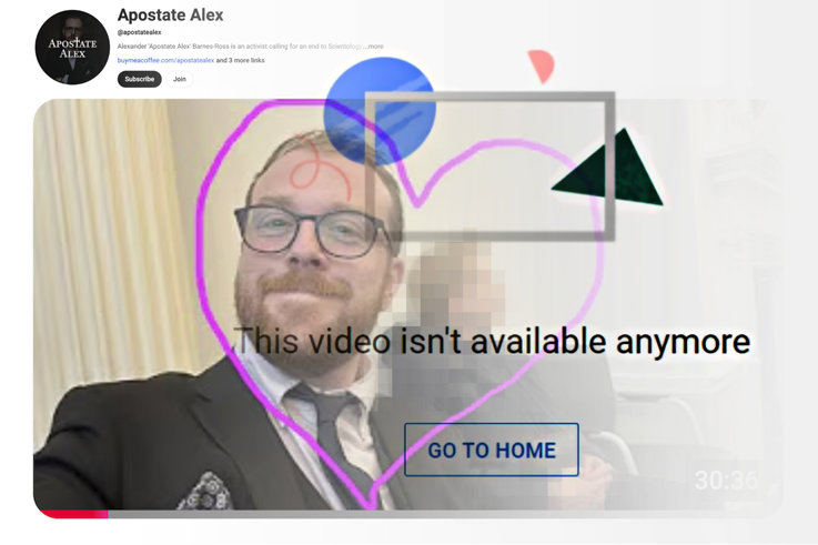 El video de Alex Barnes-Ross que le muestra a la mujer acechando por YouTube El video de Alex Barnes-Ross que le muestra a la mujer acechando por YouTube