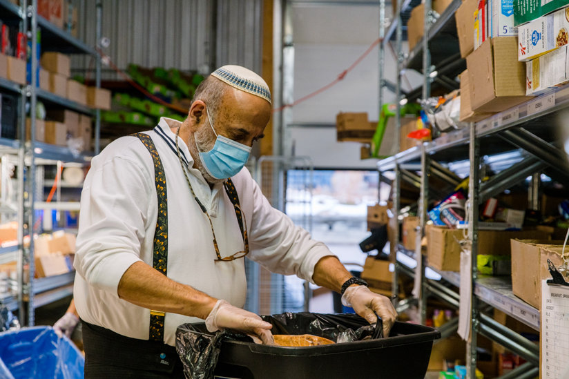 Man preparing meal