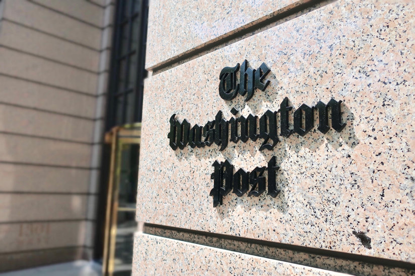 Washington Post sign