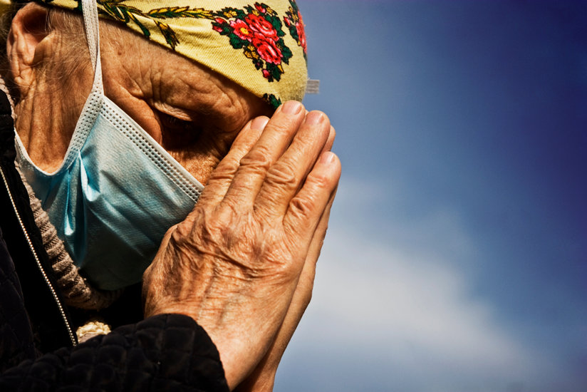 Woman praying