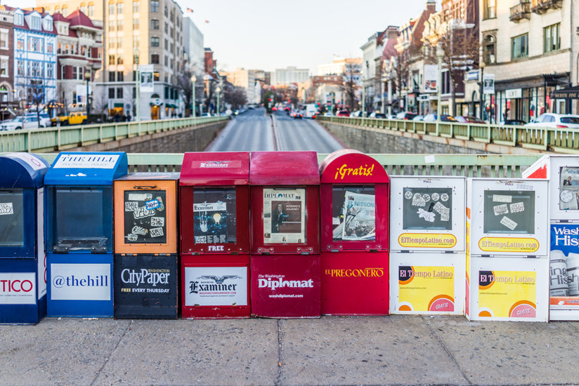 Newspaper stands