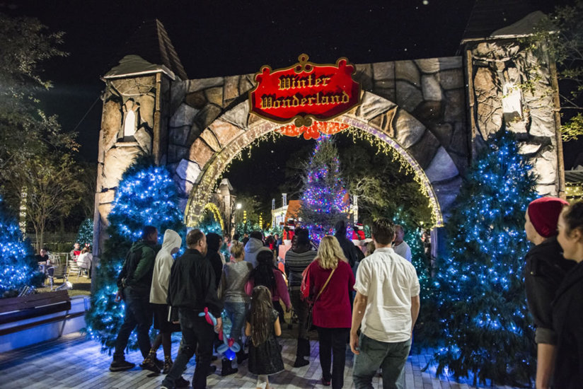 The entrance to Winter Wonderland