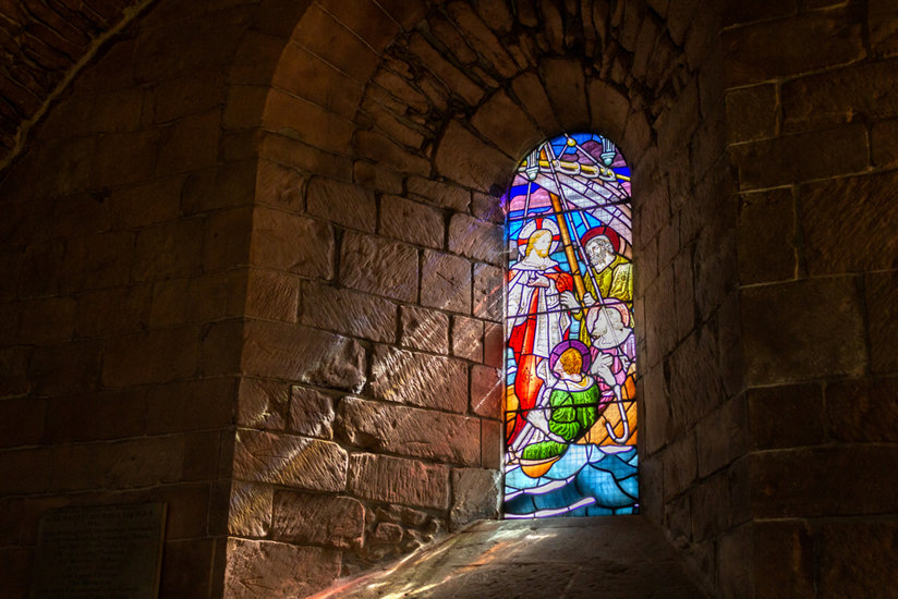 Stained glass window