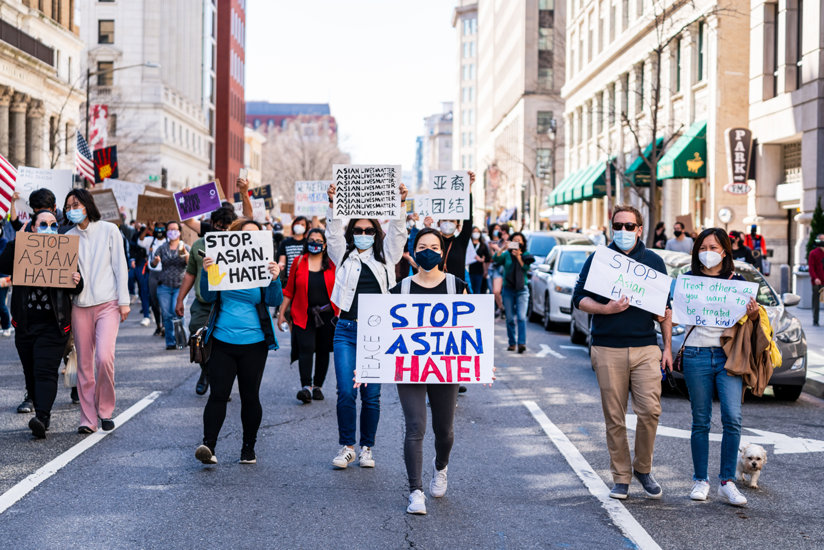 Protest against anti-Asian hate