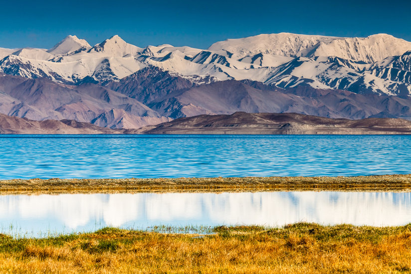 A lake in Pamir, Tajikistan