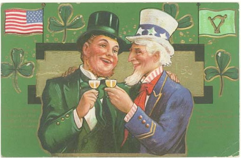 Uncle Sam and Saint Patrick