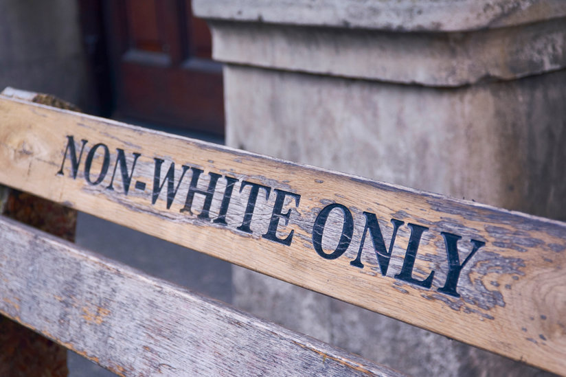 Bench for non-whites