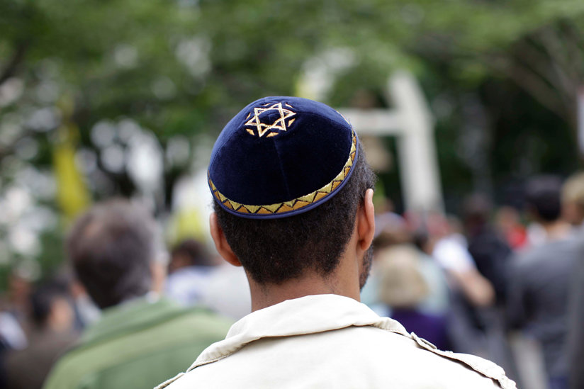 Man with a yarmulke