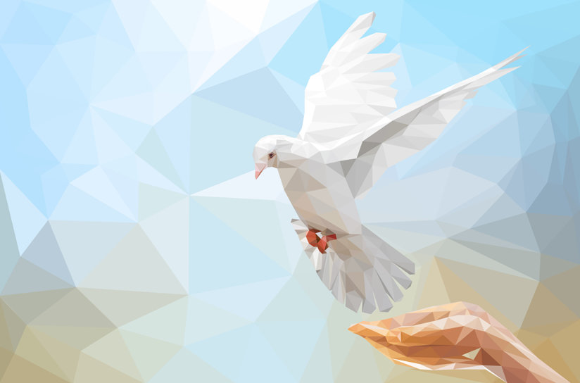 Dove symbolizing peace