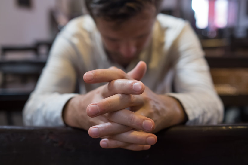 Man praying