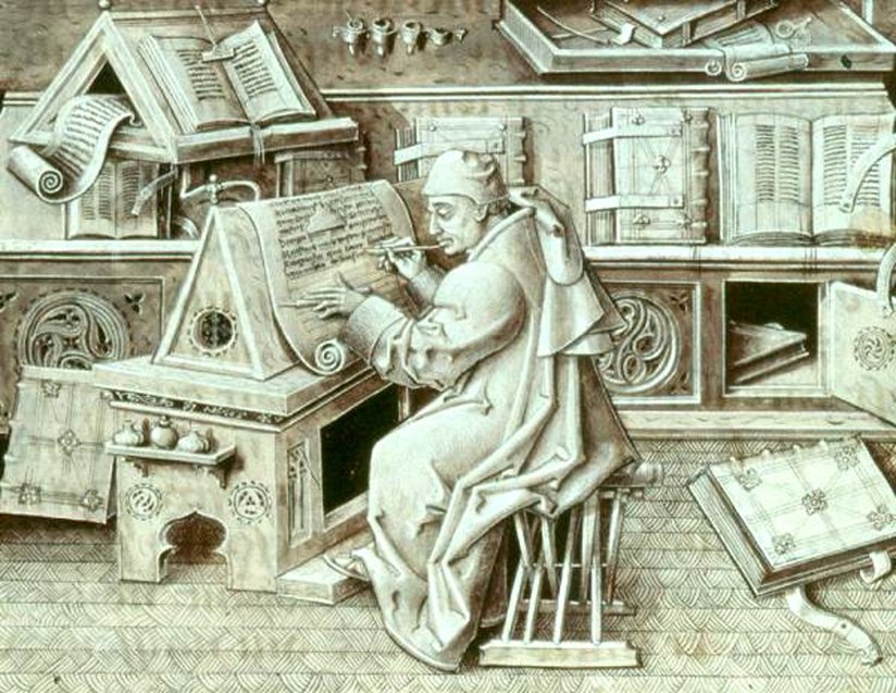 A portrait of a scribe