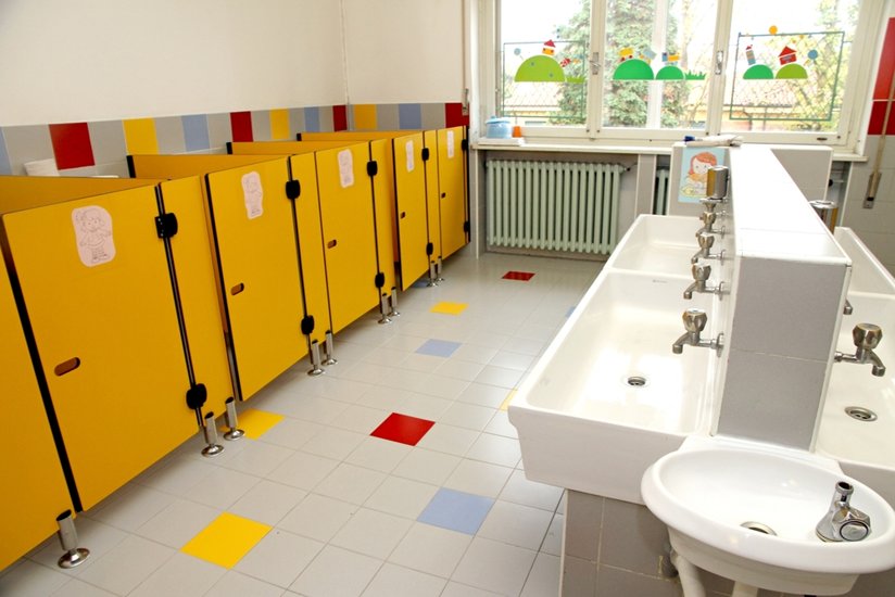 A school bathroom