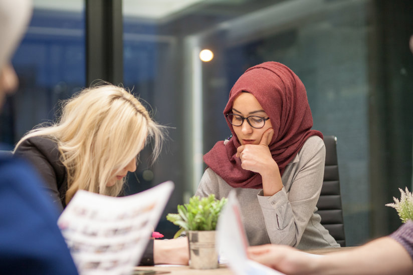 Woman with hijab