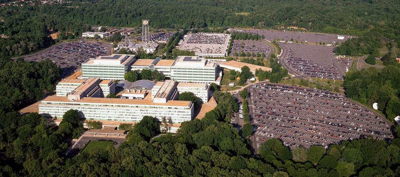 A view of buildings from above