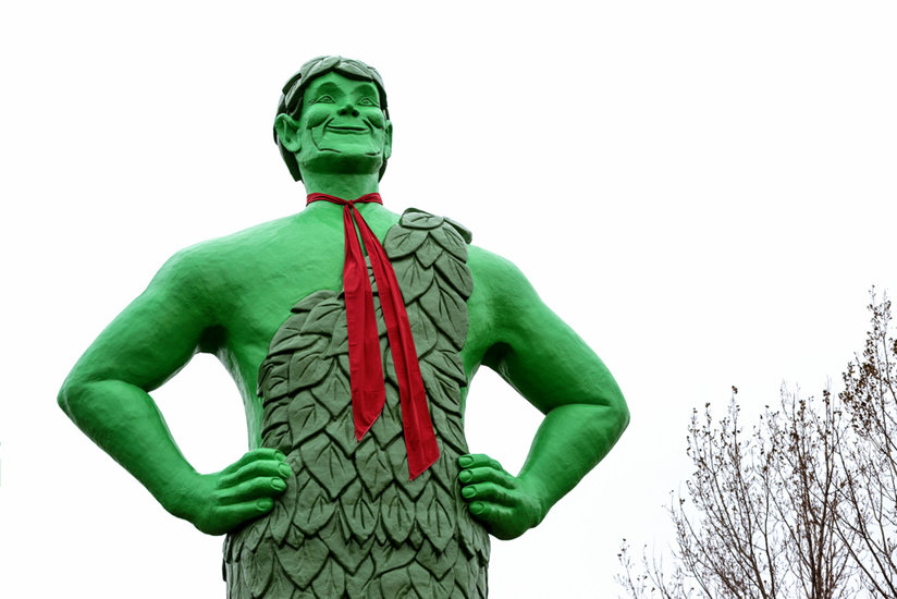 The Jolly Green Giant statue