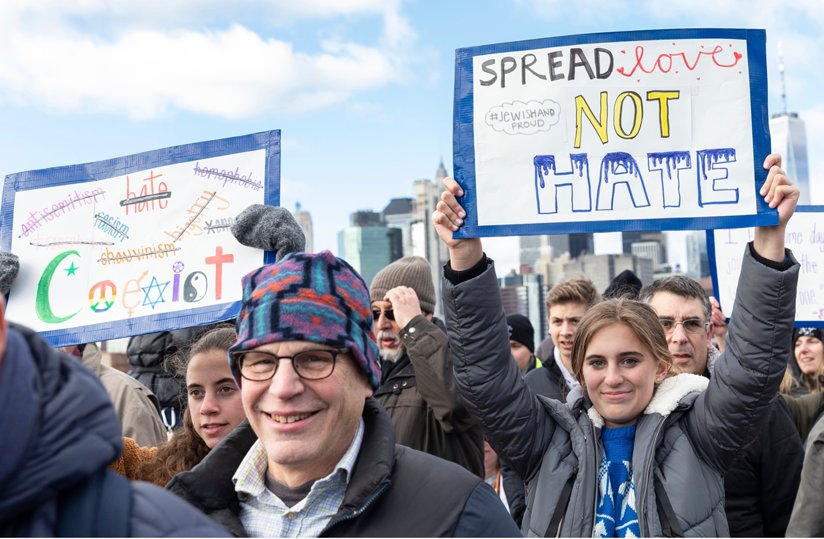 Protest against anti-Semitism